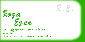 roza ezer business card